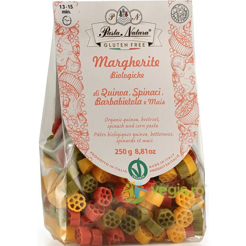 Paste Tricolore Margarete fara Gluten Ecologice/Bio 250g PASTA NATURA — preț și oferte