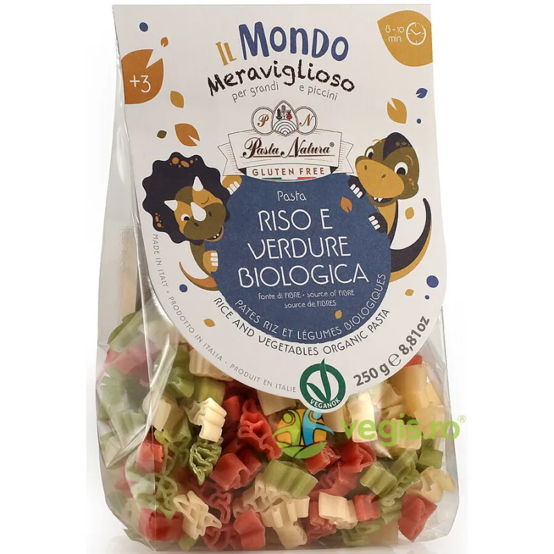 Paste de Orez cu Sfecla si Spanac fara Gluten pentru Copii Ecologice/Bio 250g PASTA NATURA — preț și oferte