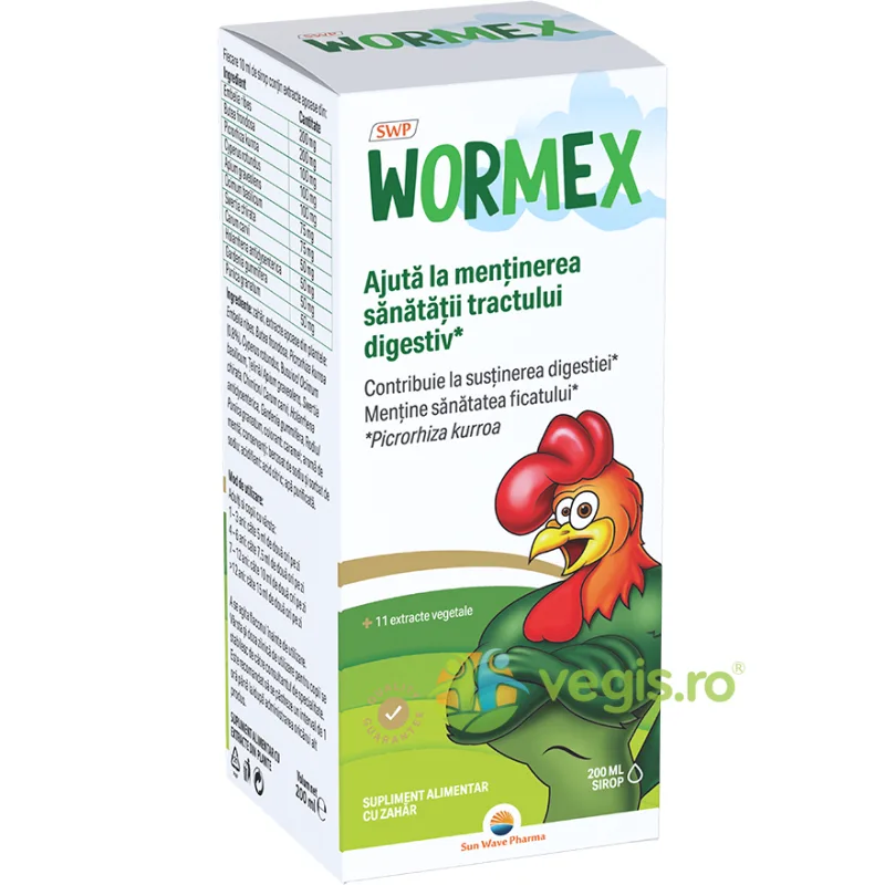 Wormex Sirop 200ml SUN WAVE PHARMA — preț și oferte