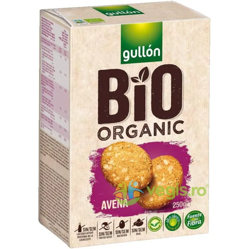 Biscuiti cu Ovaz Ecologici/Bio 250g GULLON — preț și oferte