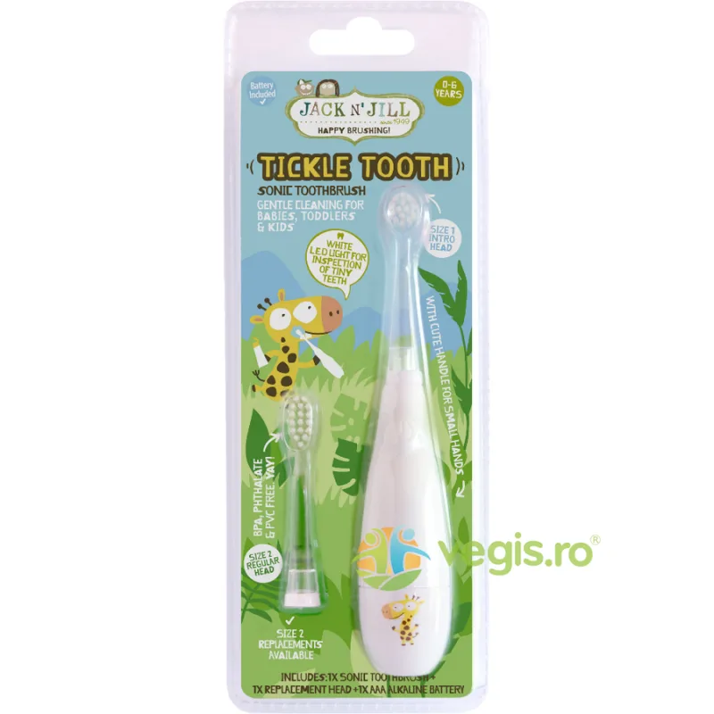 Periuta de Dinti Sonica pentru Copii Tickle Tooth (0-6 Ani) JACK N'JILL — preț și oferte