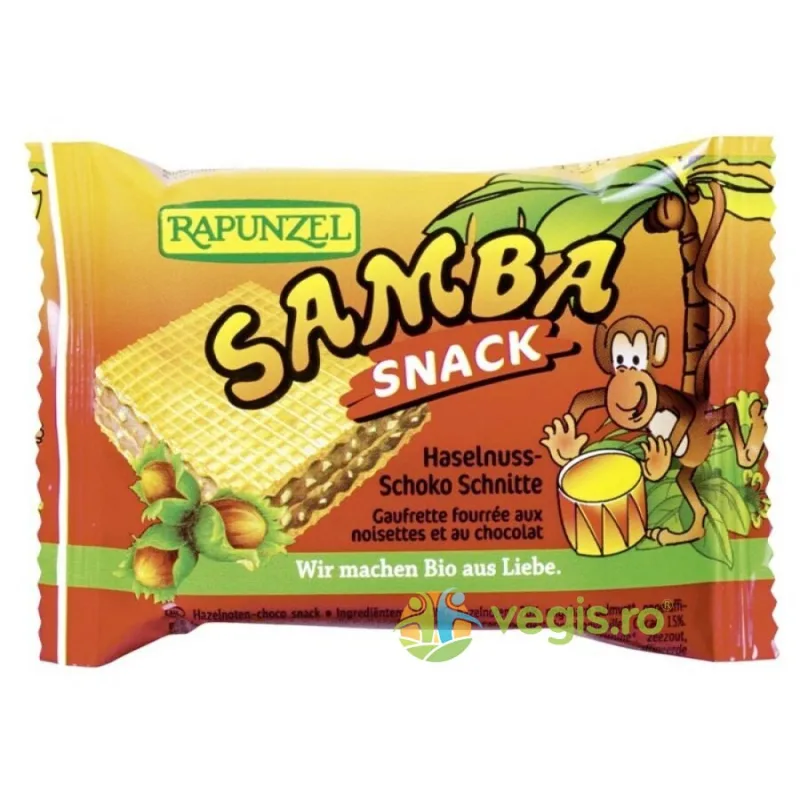 Napolitane Samba Snack Ecologice/Bio 25g Rapunzel — preț și oferte