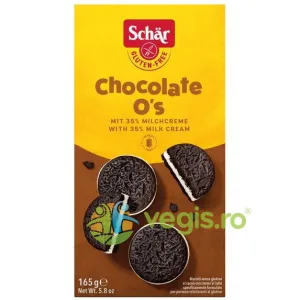 Biscuiti cu Crema de Lapte fara Gluten - Chocolate O's 165g