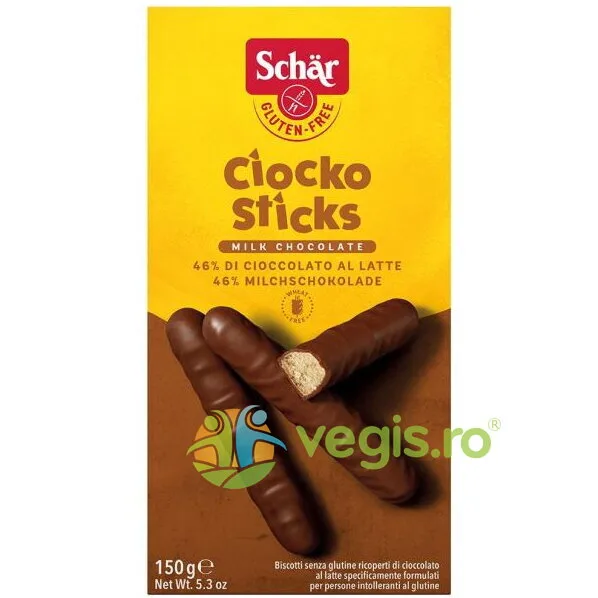 Batoane Invelite in Ciocolata fara Gluten - Ciocko Sticks 150g SCHAR — preț și oferte
