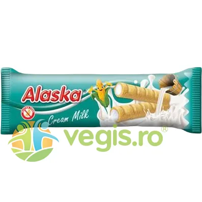 Rulouri din Porumb Umplute cu Crema de Lapte fara Gluten 18g Alaska — preț și oferte