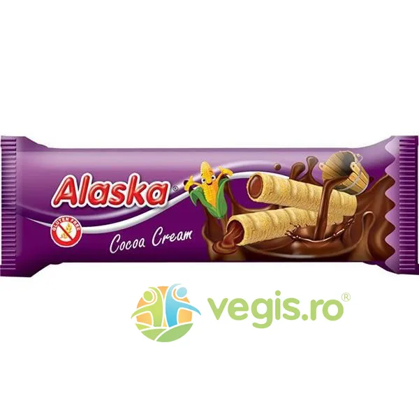 Rulouri din Porumb Umplute cu Crema de Cacao fara Gluten 18g Alaska — preț și oferte