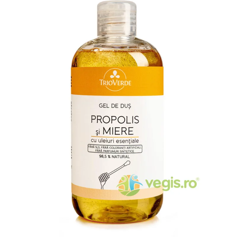 Gel de Dus cu Miere si Propolis 300ml TRIO VERDE — preț și oferte