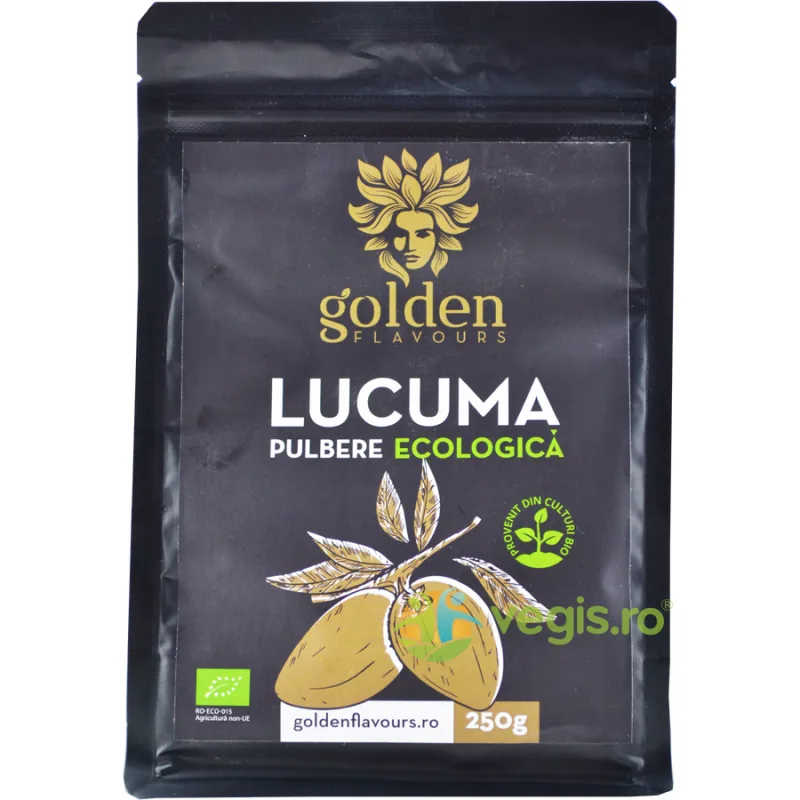 Lucuma Pulbere 100% Naturala Ecologica/Bio 250g GOLDEN FLAVOURS — preț și oferte