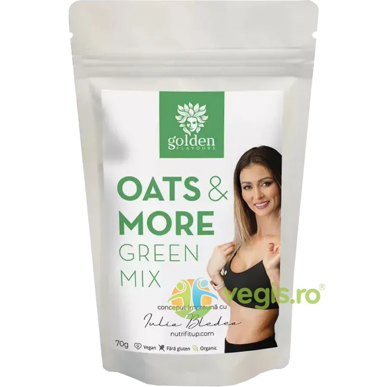 Oats & More Green Mix Ecologic/Bio 70g GOLDEN FLAVOURS — preț și oferte