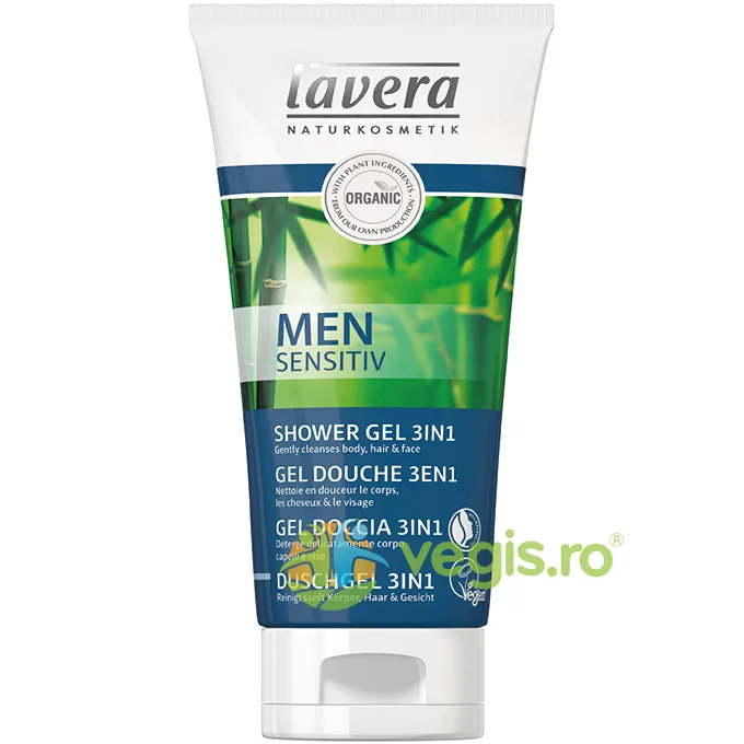 Gel de Curatare 3 in 1 Par, Ten si Corp pentru Barbati 200ml LAVERA — preț și oferte