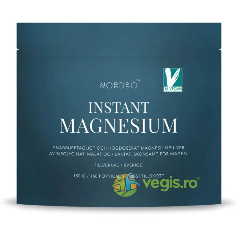 Magneziu Instant (Bisglicinat, Malat si Lactat) 150g NORDBO — preț și oferte