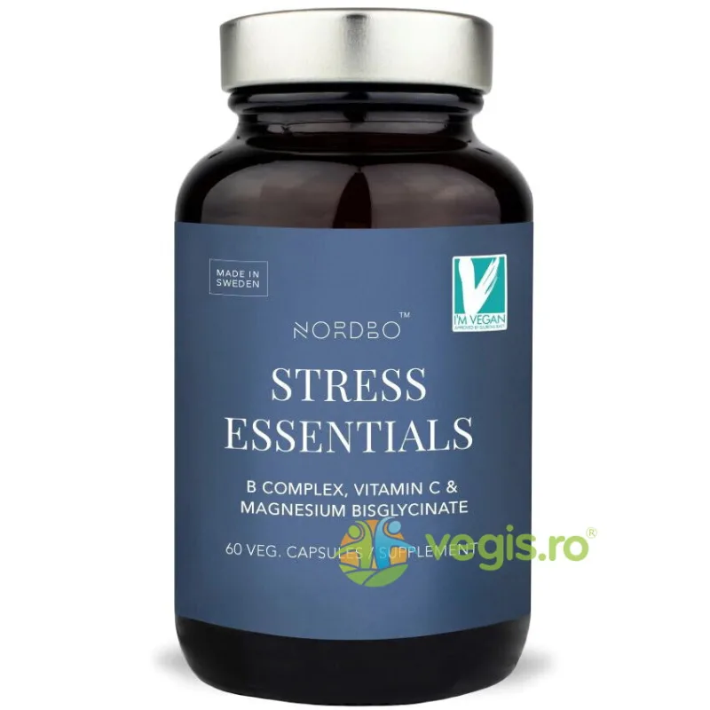 Stress Essentials B Complex cu Vitamina C si Magneziu 60cps NORDBO — preț și oferte