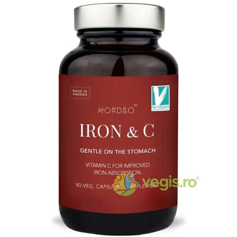 Vitamina C si Fier 90cps NORDBO — preț și oferte