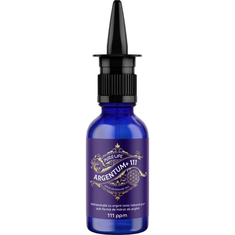 Argentum 111ppm cu Pulverizator Nazal 30ml PURE LIFE — preț și oferte