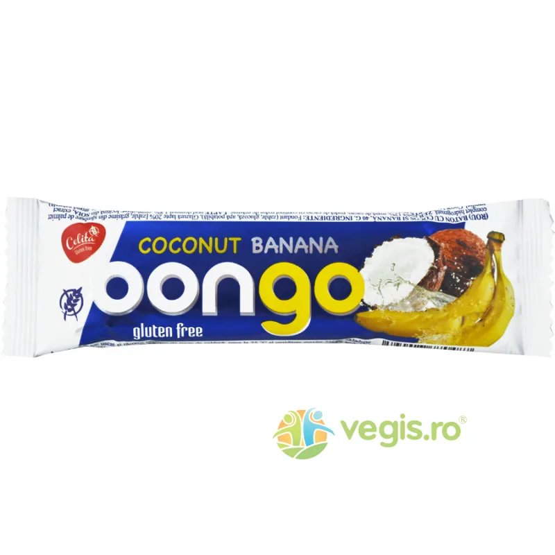 Baton cu Cocos si Banane Bongo fara Gluten 40g CELITA — preț și oferte