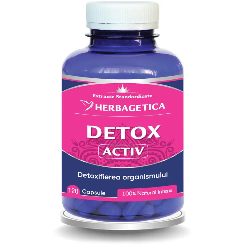 Detox Activ 120cps HERBAGETICA — preț și oferte