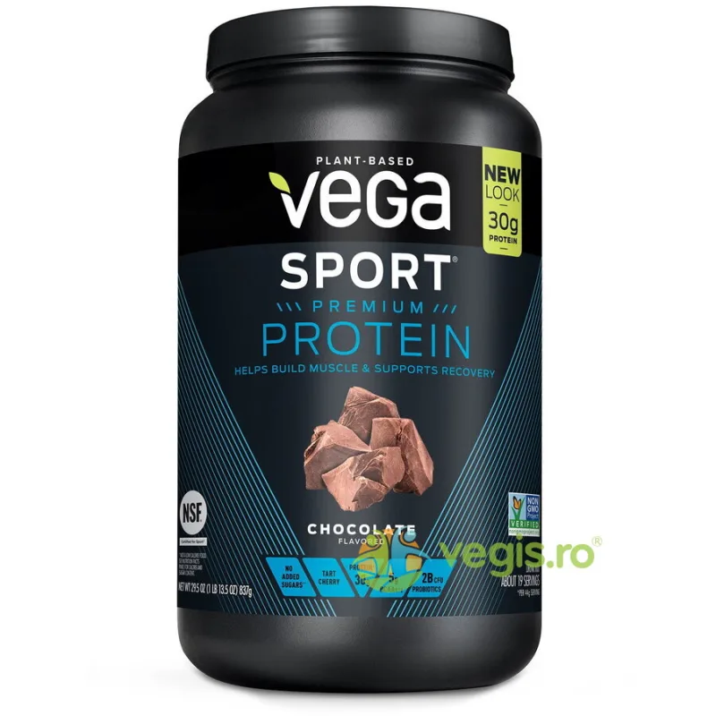 Proteina Vegetala cu Aroma de Ciocolata Vega Sport Premium Protein 837g SEQUEL&nbsp;NATURALS — preț și oferte