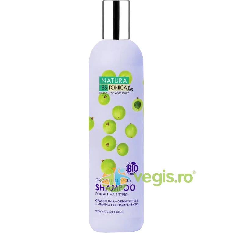 Sampon pentru Stimularea Cresterii Parului Hair Growth Miracle 400ml NATURA ESTONICA — preț și oferte