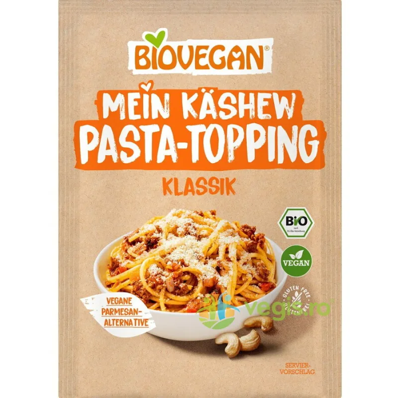 Topping Clasic din Caju pentru Paste fara Gluten Ecologic/Bio 50g Biovegan — preț și oferte