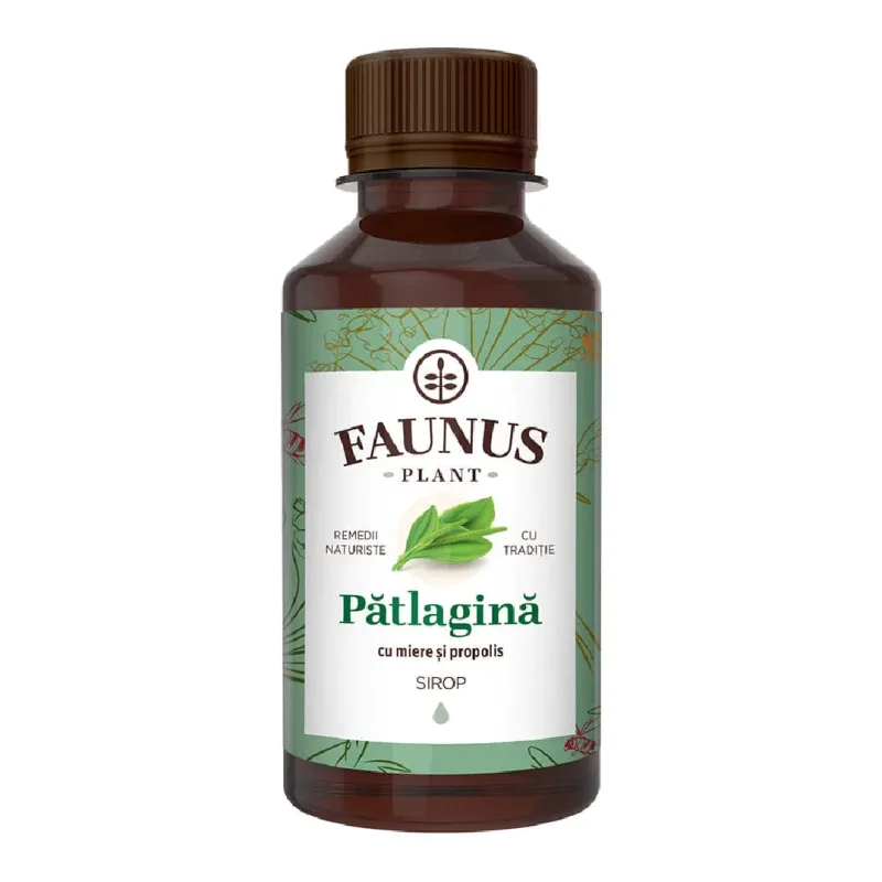 Sirop patlagina cu miere si propolis, 200 ml, Faunus Plant — preț și oferte
