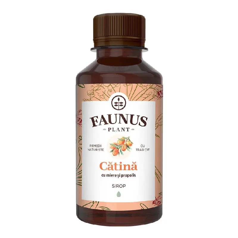 Sirop Catina cu Miere si Propolis, 200 ml, Faunus Plant — preț și oferte