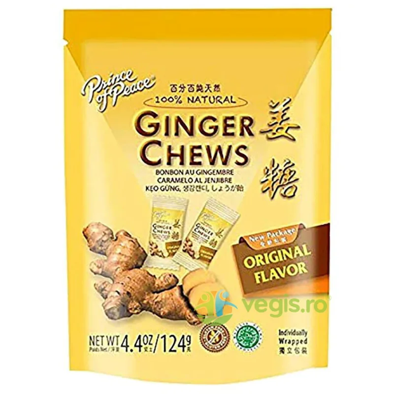 Caramele cu Ghimbir (Prince Of Peace Ginger Chews) 28buc GNC — preț și oferte