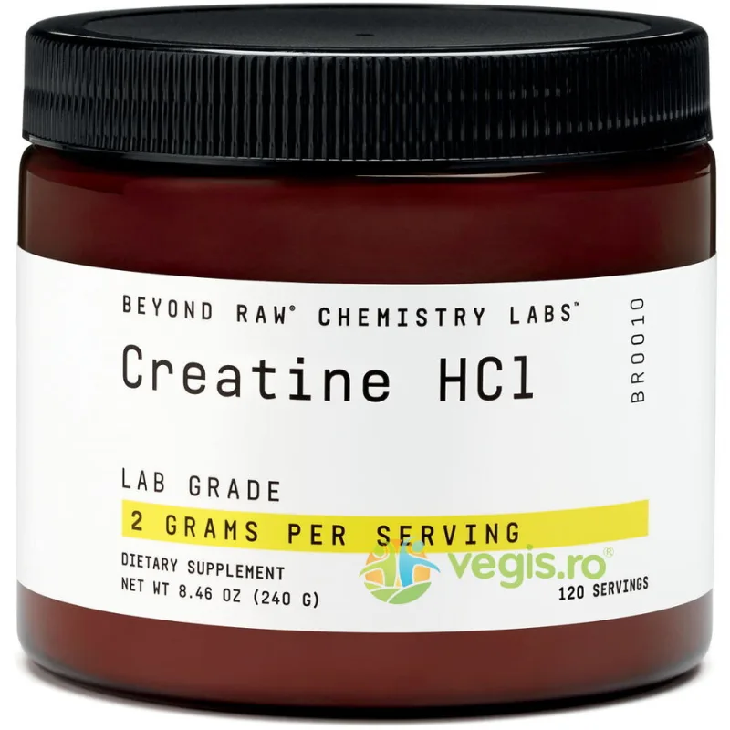 Creatina HCL fara Aroma Beyond Raw Chemistry Labs 240g GNC — preț și oferte