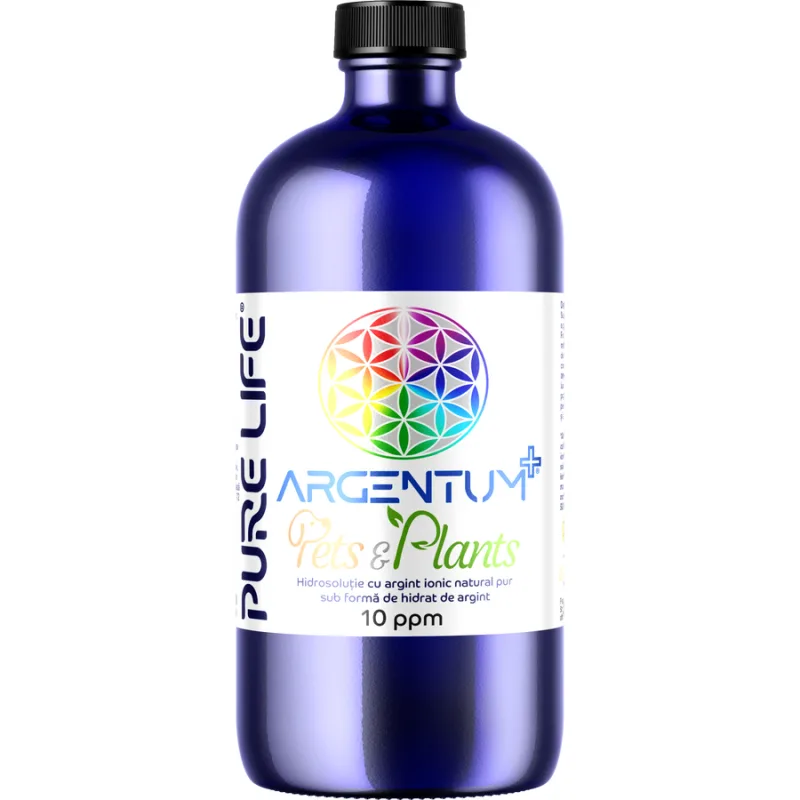 Argentum+ pentru Animale de Companie si Plante Ornamentale 10ppm 480ml PURE LIFE — preț și oferte