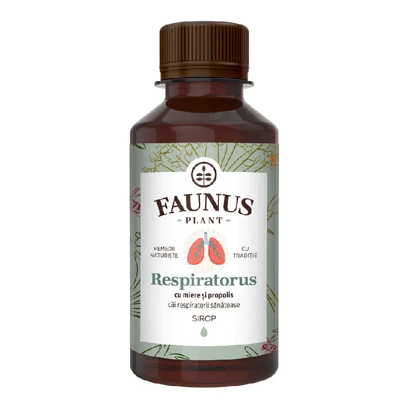 Sirop Respiratorus cu Miere si Propolis, 200 ml, Faunus Plant — preț și oferte