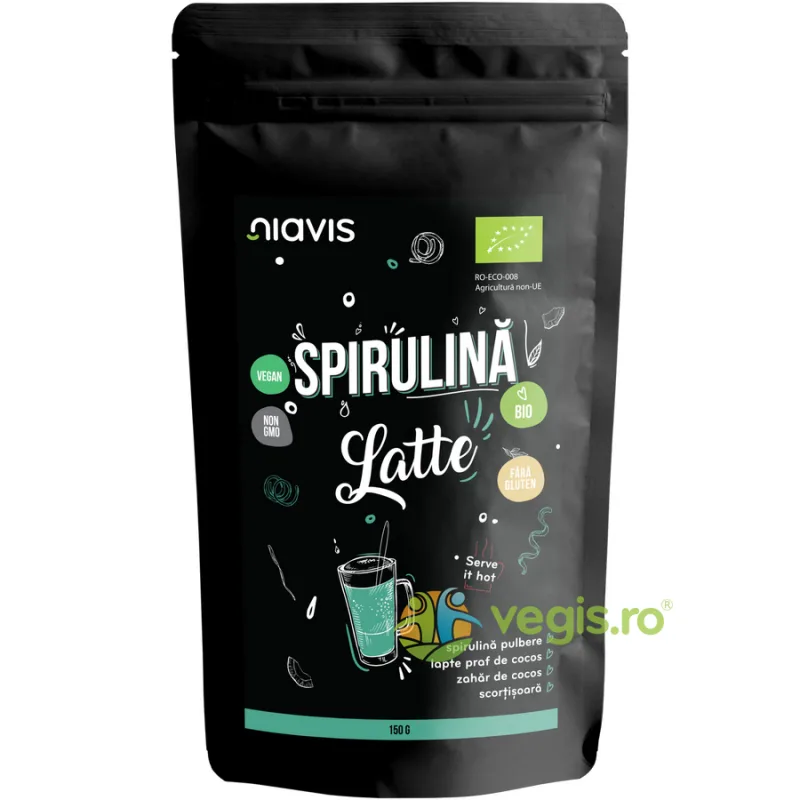 Spirulina Latte Pulbere fara Gluten Ecologica/Bio 150g NIAVIS — preț și oferte