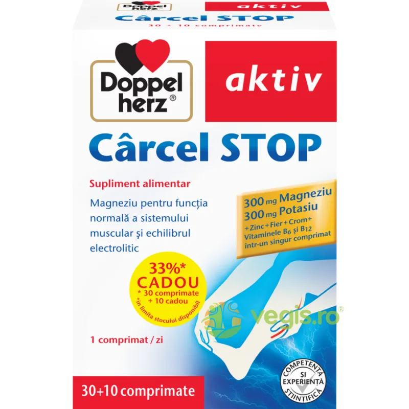 Carcel Stop Aktiv 30cpr+10cpr DOPPELHERZ — preț și oferte