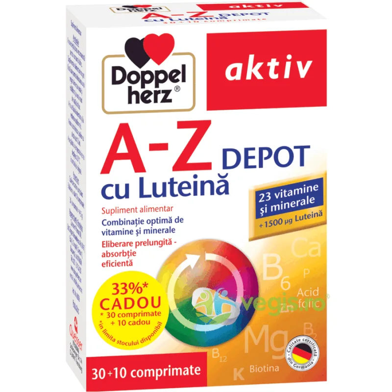 A-Z Depot Luteina Aktiv 30cpr+10cpr DOPPELHERZ — preț și oferte