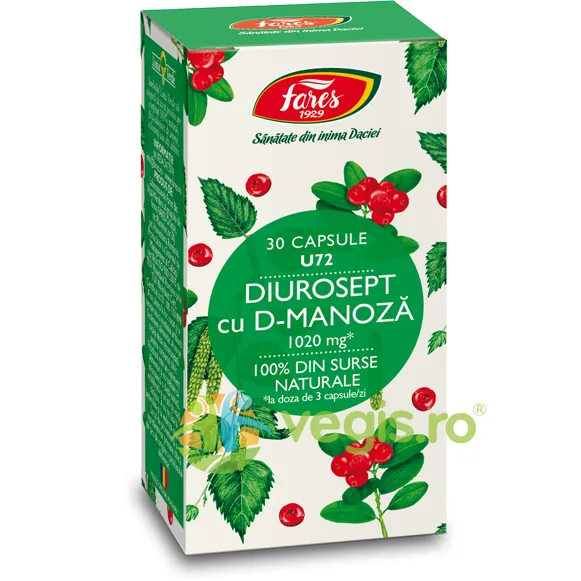 Diurosept cu D-Manoza U72 30cps FARES — preț și oferte