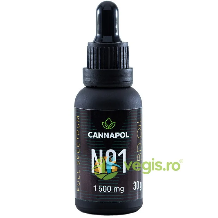 Ulei CBD No1 5% cu Spectru Complet 30g CANNAPOL — preț și oferte
