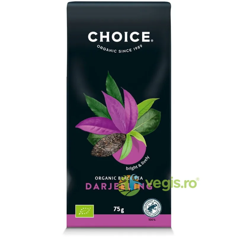 Ceai Negru Darjeeling Ecologic/Bio 75g CHOICE — preț și oferte