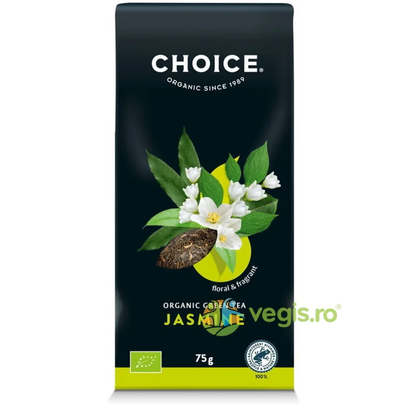 Ceai Verde Jasmin Ecologic/Bio 75g CHOICE — preț și oferte