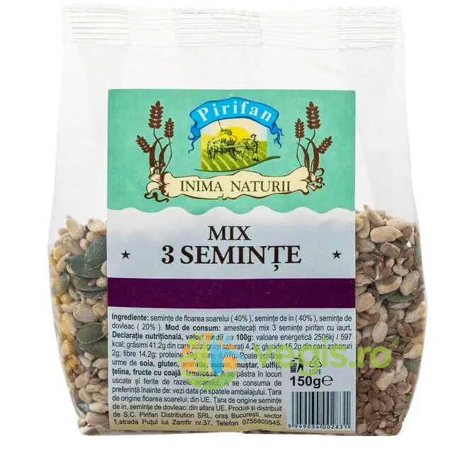 Mix 3 Seminte Omega 3 150g PIRIFAN — preț și oferte