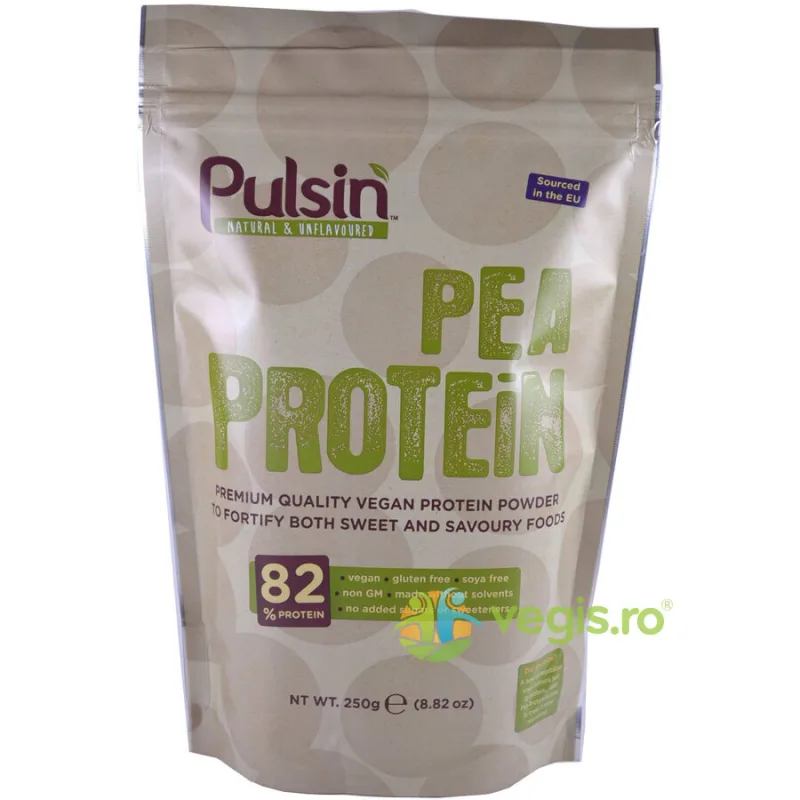 Pulsin Pudra Proteica Din Mazare  Raw 250g — preț și oferte