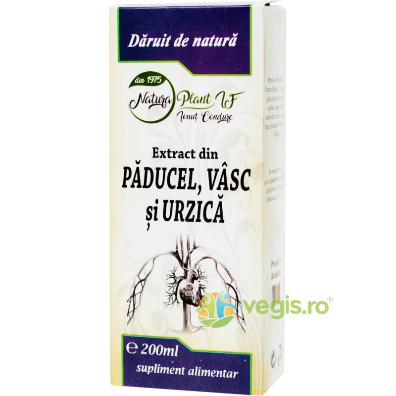 Extract din Paducel, Vasc si Urzica 200ml NATURA PLANT IF — preț și oferte