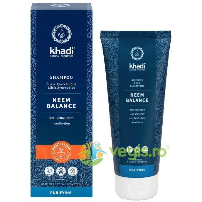 Sampon Ayurvedic Antimatreata cu Neem 200ml Khadi — preț și oferte