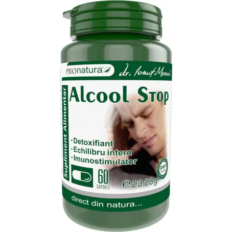 Alcool Stop 60cps Medica - Pro Natura — preț și oferte