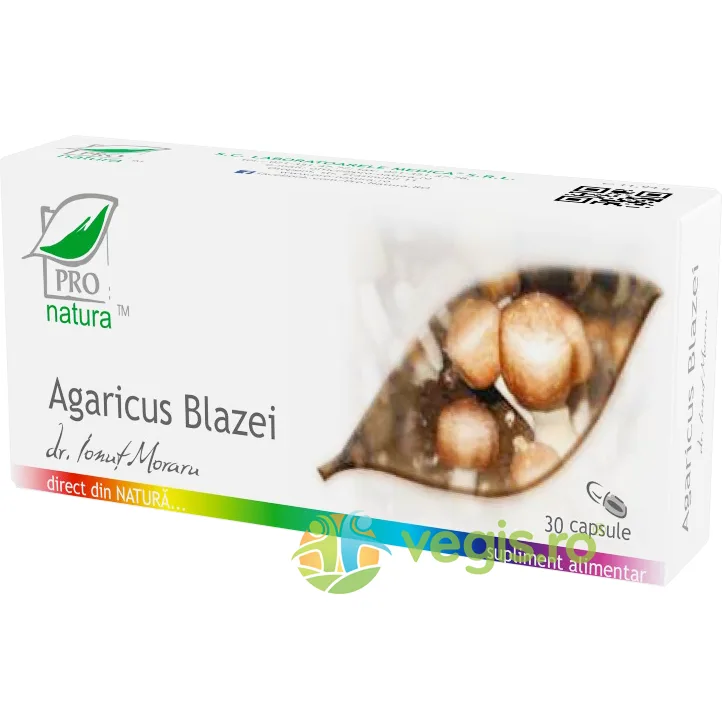 Agaricus Blazei (Ciuperca Soarelui) 30cps Medica - Pro Natura — preț și oferte