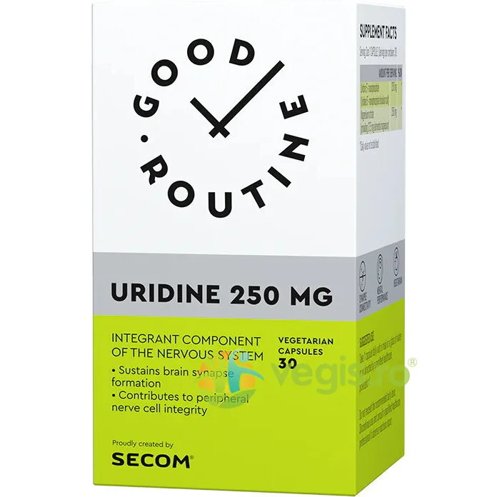 Uridine 250mg 30cps vegetale Secom, GOOD ROUTINE — preț și oferte