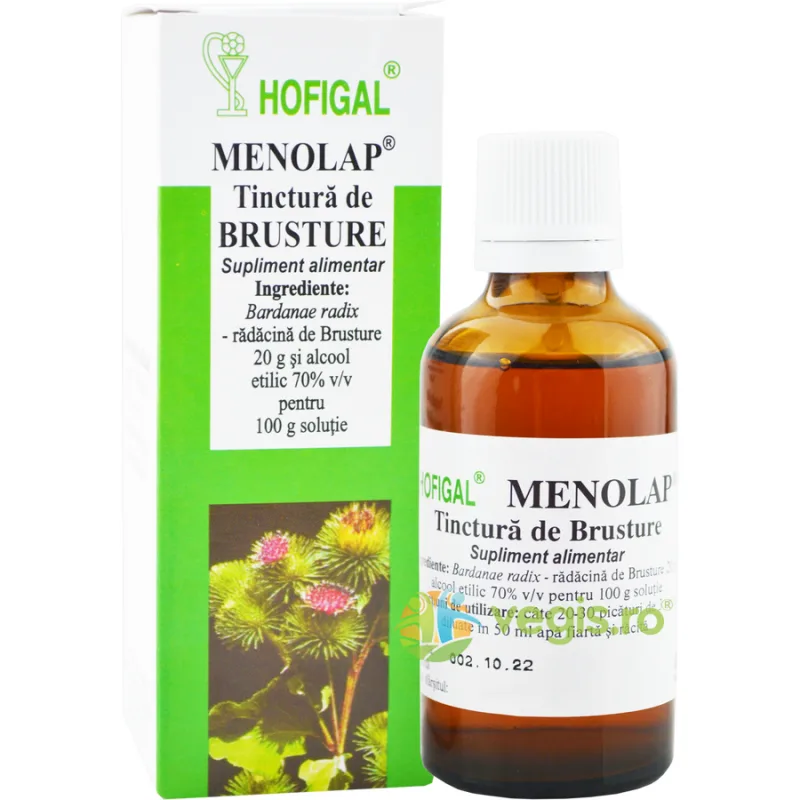 Tinctura de Brusture Menolap 50ml HOFIGAL — preț și oferte