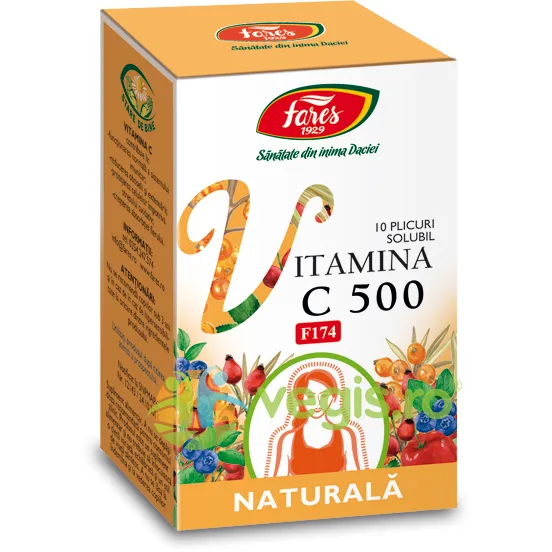Vitamina C 500 Naturala Solubila F174 10dz FARES — preț și oferte