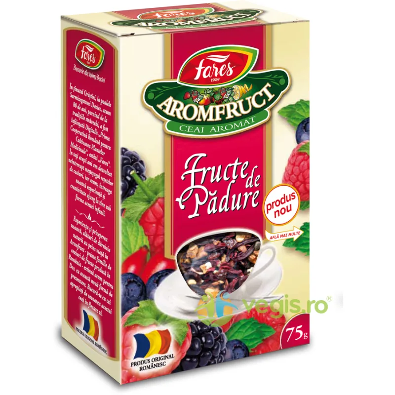 Ceai Aromfruct Fructe De Padure 75gr FARES — preț și oferte