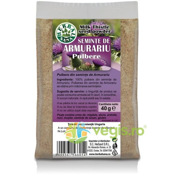 Seminte de Armurariu Pulbere 40g Herbavit — preț și oferte