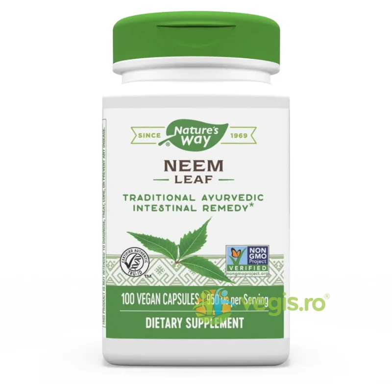 Neem Leaf 100cps vegetale Secom, Nature's Way — preț și oferte