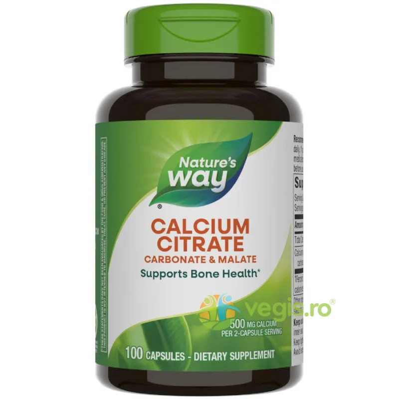 Calcium Citrate Complex 100cps Secom, Nature's Way — preț și oferte