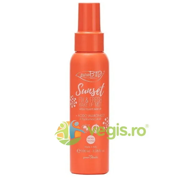 Spray Fixare Machiaj Sunset Fix & Fresh Bio 100ml PUROBIO COSMETICS — preț și oferte